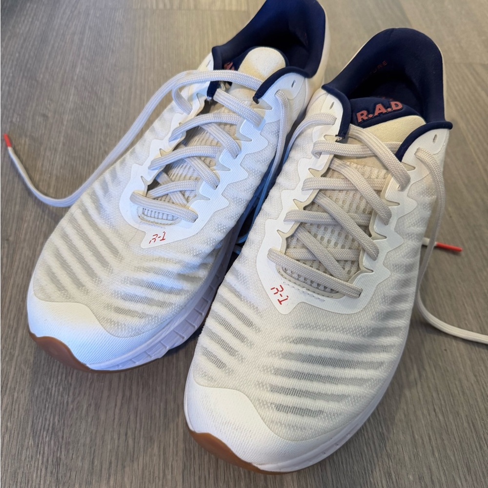 R.A.D r1 White and Blue running shoes